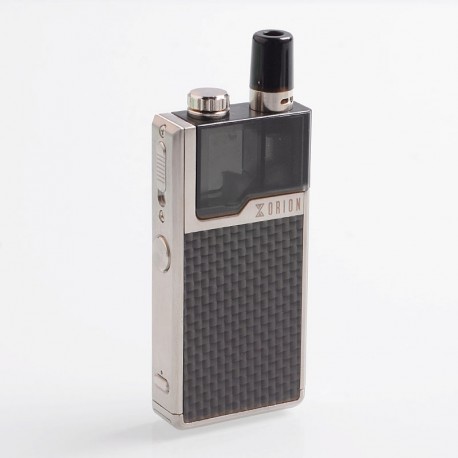 Authentic LostVape Orion DNA GO 40W 950mAh All-in-one Starter Kit - Silver Textured Carbon Fiber, 2ml, 0.25 Ohm / 0.5 Ohm