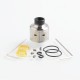 SXK Citadel Style RDA Rebuildable Dripping Atomizer w/ BF Pin - Silver, 316 Stainless Steel, 22mm Diameter