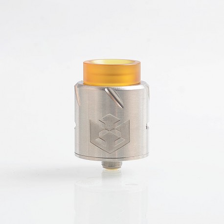 Authentic VandyVape Paradox RDA Rebuildable Dripping Atomizer w/ BF Pin - Silver, Stainless Steel, 24mm Diameter