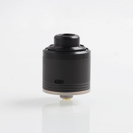 Authentic Gas Mods G.R.1 GR1 Pro RDA Rebuildable Dripping Atomizer w/ BF Pin - Black + Silver, Stainless Steel, 24mm Diameter