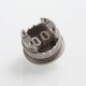 Authentic Gas Mods G.R.1 GR1 Pro RDA Rebuildable Dripping Atomizer w/ BF Pin - Black + Silver, Stainless Steel, 24mm Diameter