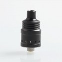 Authentic Ambition Mods Spiral MTL RDA Rebuildable Dripping Atomizer w/ BF Pin - Black, 316 Stainless Steel, 18mm Diameter