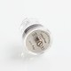 Authentic Hugsvape Ring Lord RDA Rebuildable Dripping Atomizer w/ BF Pin - Silver, Stainless Steel + Glass, 27mm Diameter