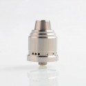 Authentic 5GVape Peace RDA Rebuildable Dripping Atomizer w/ BF Pin - Silver, 316 Stainless Steel, 22mm Diameter