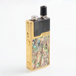 Authentic LostVape Orion DNA GO 40W 950mAh All-in-one Starter Kit - Gold Abalone, 2ml, 0.25 Ohm / 0.5 Ohm