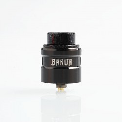 Authentic GeekVape Baron RDA Rebuildable Dripping Atomizer w/ BF Pin - Gun Metal, Stainless Steel, 24mm Diameter