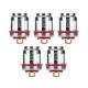 Authentic Voopoo N1 Replacement Coil for Uforce / Uforce T2 Tank - 0.13 Ohm (50~100W) (5 PCS)