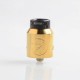 Authentic Hellvape Rebirth RDA Rebuildable Dripping Atomizer w/ BF Pin - Gold, Stainless Steel, 24mm Diameter