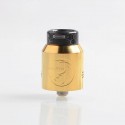 Authentic Hellvape Rebirth RDA Rebuildable Dripping Atomizer w/ BF Pin - Gold, Stainless Steel, 24mm Diameter