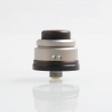 Authentic Gas Mods Nova RDA Rebuildable Dripping Atomizer w/ BF Pin - Silver, Stainless Steel, 22mm Diameter