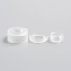 Authentic Gas Mods Replacement Color Cap for Nova RDA - Clear, PMMA