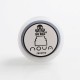 Authentic Gas Mods Replacement Color Cap for Nova RDA - Clear, PMMA