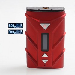 Authentic Ehpro SPD A8 80W 4000mAh TC VW Variable Wattage Box Mod - Red, PC + Zinc Alloy, 5~80W