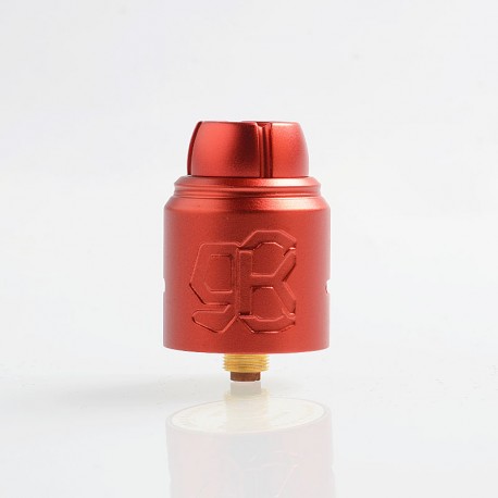 Authentic Lcovape 98K RDA Rebuildable Dripping Atomizer w/ BF Pin - Red, Aluminum + 316 Stainless Steel, 24.5mm Diameter