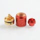 Authentic Lcovape 98K RDA Rebuildable Dripping Atomizer w/ BF Pin - Red, Aluminum + 316 Stainless Steel, 24.5mm Diameter