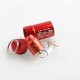 Authentic Lcovape 98K RDA Rebuildable Dripping Atomizer w/ BF Pin - Red, Aluminum + 316 Stainless Steel, 24.5mm Diameter