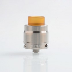 Authentic Ehpro Iguana RDA Rebuildable Dripping Atomizer w/ BF Pin - Silver, Stainless Steel, 24.5mm Diameter