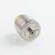 Authentic Ehpro Iguana RDA Rebuildable Dripping Atomizer w/ BF Pin - Silver, Stainless Steel, 24.5mm Diameter