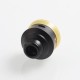 Authentic Dotmod DotRDA Single Coil RDA Rebuildable Dripping Atomizer w/ BF Pin - Black, Aluminum + Brass, 22mm Diameter