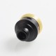 Authentic Dotmod DotRDA Single Coil RDA Rebuildable Dripping Atomizer w/ BF Pin - Black, Aluminum + Brass, 22mm Diameter