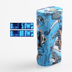 Authentic Storm ECO Pro 80W TC VW Variable Wattage Box Mod - Blue, ABS, 5~80W, 1 x 18650