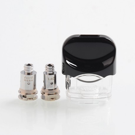 [Ships from Bonded Warehouse] Authentic SMOKTech SMOK Replacement Pod Cartridge for Nord Pod System Kit - 3ml, 0.6 Ohm + 1.4 Ohm