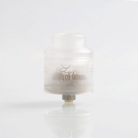 Authentic Wotofo Profile RDA Rebuildable Dripping Atomizer w/ BF Pin - Frosted Clear, PC + Stainless Steel, 24mm Diameter
