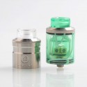 Authentic One Top Onetopvape Gemini RDTA Rebuildable Dripping Tank Atomizer - Green, Stainless Steel + PC, 26.5mm Diameter