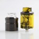 Authentic One Top Onetopvape Gemini RDTA Rebuildable Dripping Tank Atomizer - Yellow, Stainless Steel + PC, 26.5mm Diameter