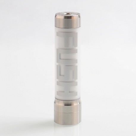 Authentic Acrohm Fush LED Semi-Mechanical Tube Mod - Silver, 1 x 18650, 26mm Diameter