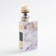 Authentic CoilART LUX 200W TC VW Variable Wattage Box Mod + LUX Mesh Tank Kit - White, 5~200W, 2 x 18650, 5.5ml