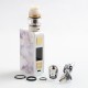 Authentic CoilART LUX 200W TC VW Variable Wattage Box Mod + LUX Mesh Tank Kit - White, 5~200W, 2 x 18650, 5.5ml