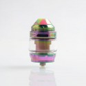 Authentic Advken Owl Sub Ohm Tank Clearomizer - Rainbow, Stainless Steel + Pyrex Glass, 4ml, 25mm Diameter