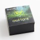 Authentic Advken Owl Sub Ohm Tank Clearomizer - Rainbow, Stainless Steel + Pyrex Glass, 4ml, 25mm Diameter