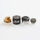 Authentic Acevape Bomb Cat RDA Rebuildable Dripping Atomizer w/ BF Pin - Black, Stainless Steel, 24mm Diameter