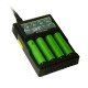[Ships from Bonded Warehouse] Authenitc Nitecore D4 4-Slot Digital Battery Charger for Ni-MH / Ni-Cd Battery - Black, US Plug