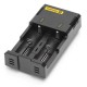 Nitecore i2 2-Slot Smart Battery Charger for Lithium Li-ion Ni-MH Ni-Cd - Black, US Plug