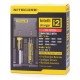 Nitecore i2 2-Slot Smart Battery Charger for Lithium Li-ion Ni-MH Ni-Cd - Black, US Plug