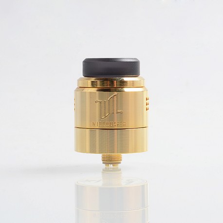 Authentic VandyVape Widowmaker RDA Rebuildable Dripping Atomizer w/ BF Pin - Gold, Stainless Steel, 24mm Diameter