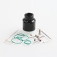 Authentic Asmodus .Blank RDA Rebuildable Dripping Atomizer w/ BF Pin - Gold, Stainless Steel, 24mm Diameter