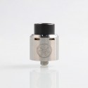 Authentic Asmodus .Blank RDA Rebuildable Dripping Atomizer w/ BF Pin - Silver, Stainless Steel, 24mm Diameter