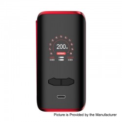 Authentic Augvape VX200 200W TC VV VW Variable Wattage Box Mod - Red, 5~200W, 2 x 18650