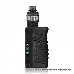 Authentic VandyVape Jackaroo 100W TC VW Box Mod + Jackaroo Tank Kit - Obsidian Black, 5~100W, 1 x 18650 / 20700 / 21700, 5ml