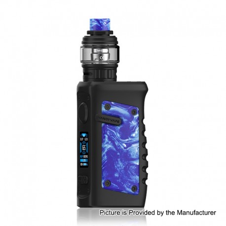 Authentic VandyVape Jackaroo 100W TC VW Box Mod + Jackaroo Tank Kit - Blue Porcelain, 5~100W, 1 x 18650 / 20700 / 21700, 5ml