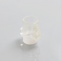 810 Rock Style Drip Tip for Goon / Kennedy / Reload / Battle RDA - White, Resin, 21mm
