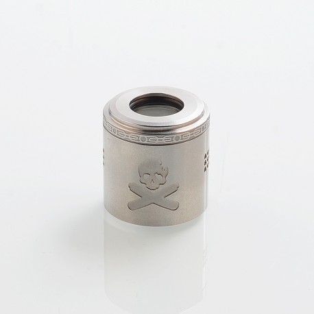 Authentic VandyVape Replacement Airflow Cap for Bonza Kit / Bonza V1.5 RDA - Silver, Stainless Steel
