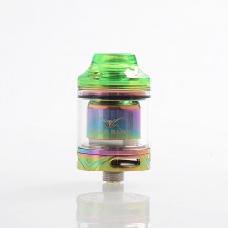 Authentic Oumier Wasp Nano RTA Rebuildable Tank Atomizer - Rainbow, PCTG + Stainless Steel + Glass, 2ml, 23mm Diameter