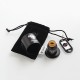 Authentic ThunderHead Creations THC Tauren Solo RDA Rebuildable Dripping Atomizer w/ BF Pin - SS Black, 2ml, 24mm Diameter