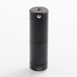 [Ships from Bonded Warehouse] Authentic Cthulhu Tube Dual MOSFET Semi-Mechanical Mod - Black, 1 x 18350 / 18650, 24mm Diameter