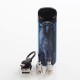 Authentic SMOKTech SMOK Nord 15W 1100mAh Pod System Starter Kit - Blue Black Resin, 1.4 Ohm / 0.6 Ohm, 3ml